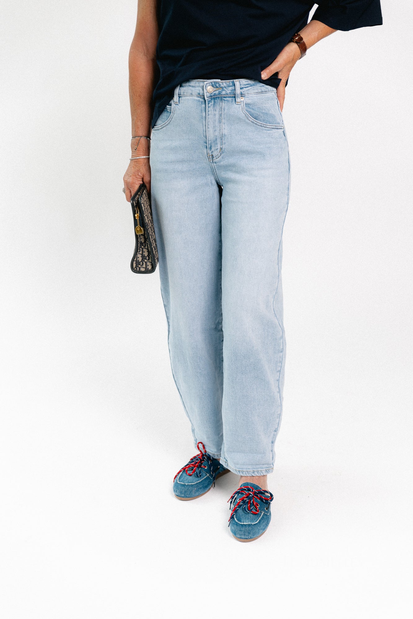 Maurelle balloon fit jeans light blue