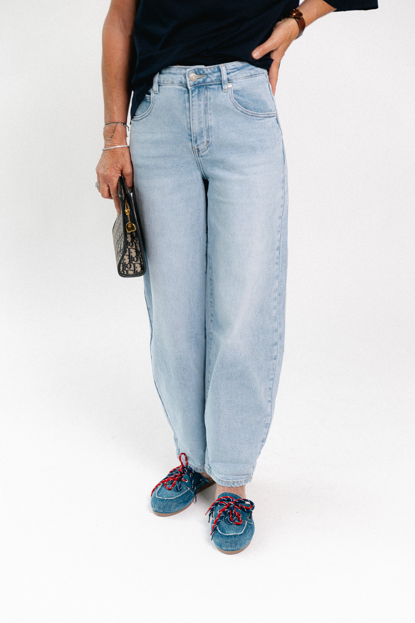 Maurelle balloon fit jeans light blue