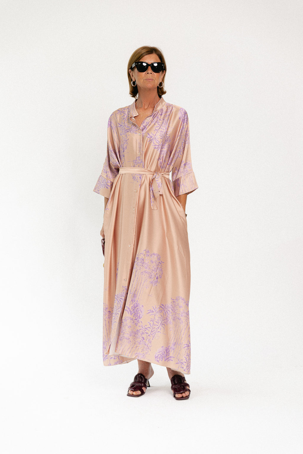 Flora maxi dress maple sugar/lilac