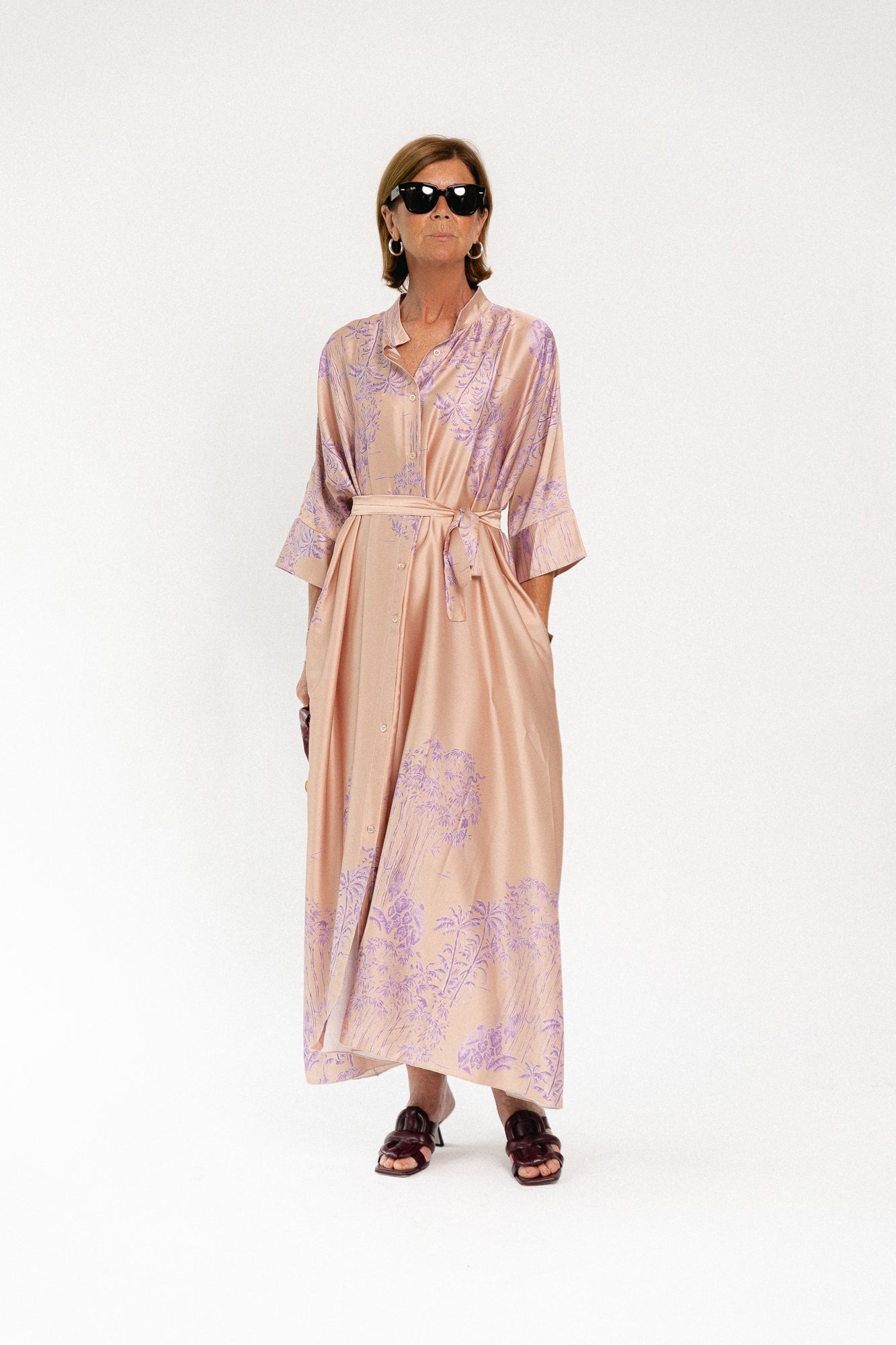 Flora maxi dress maple sugar/lilac