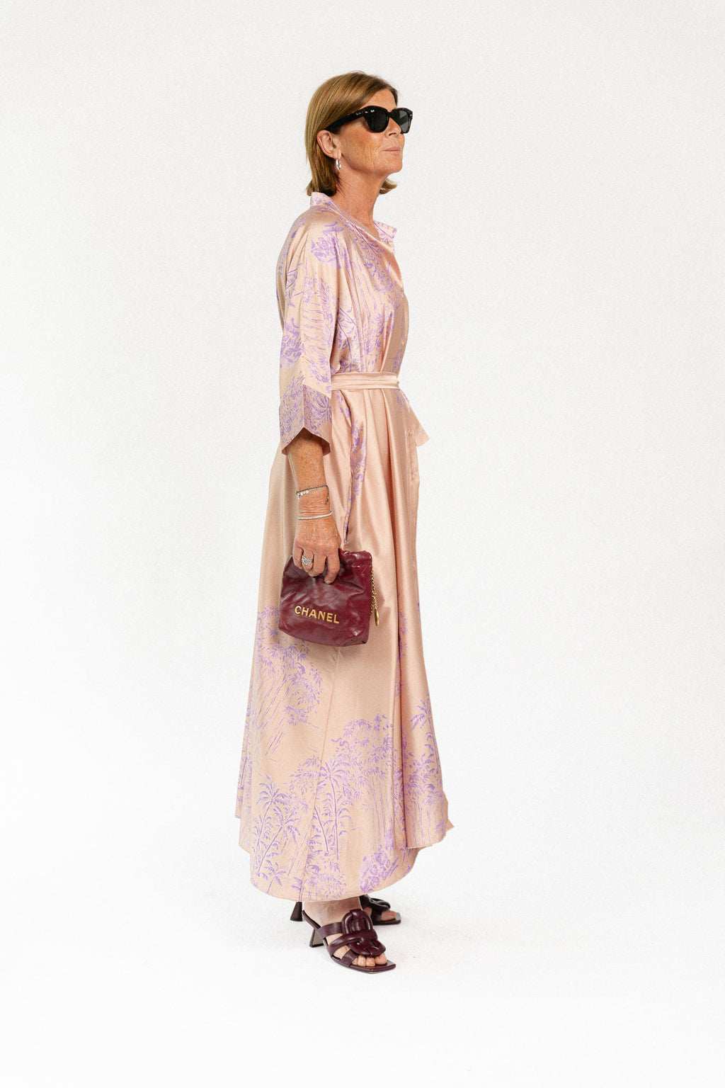 Flora maxi dress maple sugar/lilac