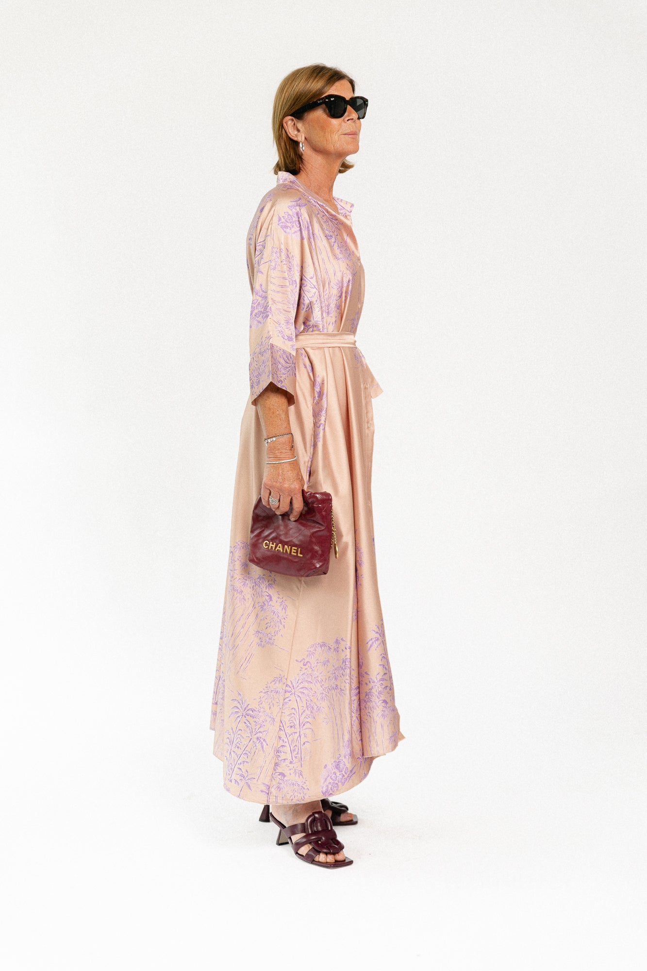 Flora maxi dress maple sugar/lilac