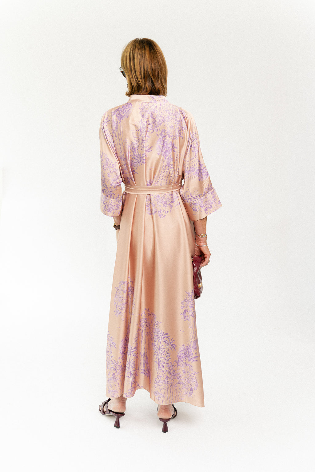 Flora maxi dress maple sugar/lilac