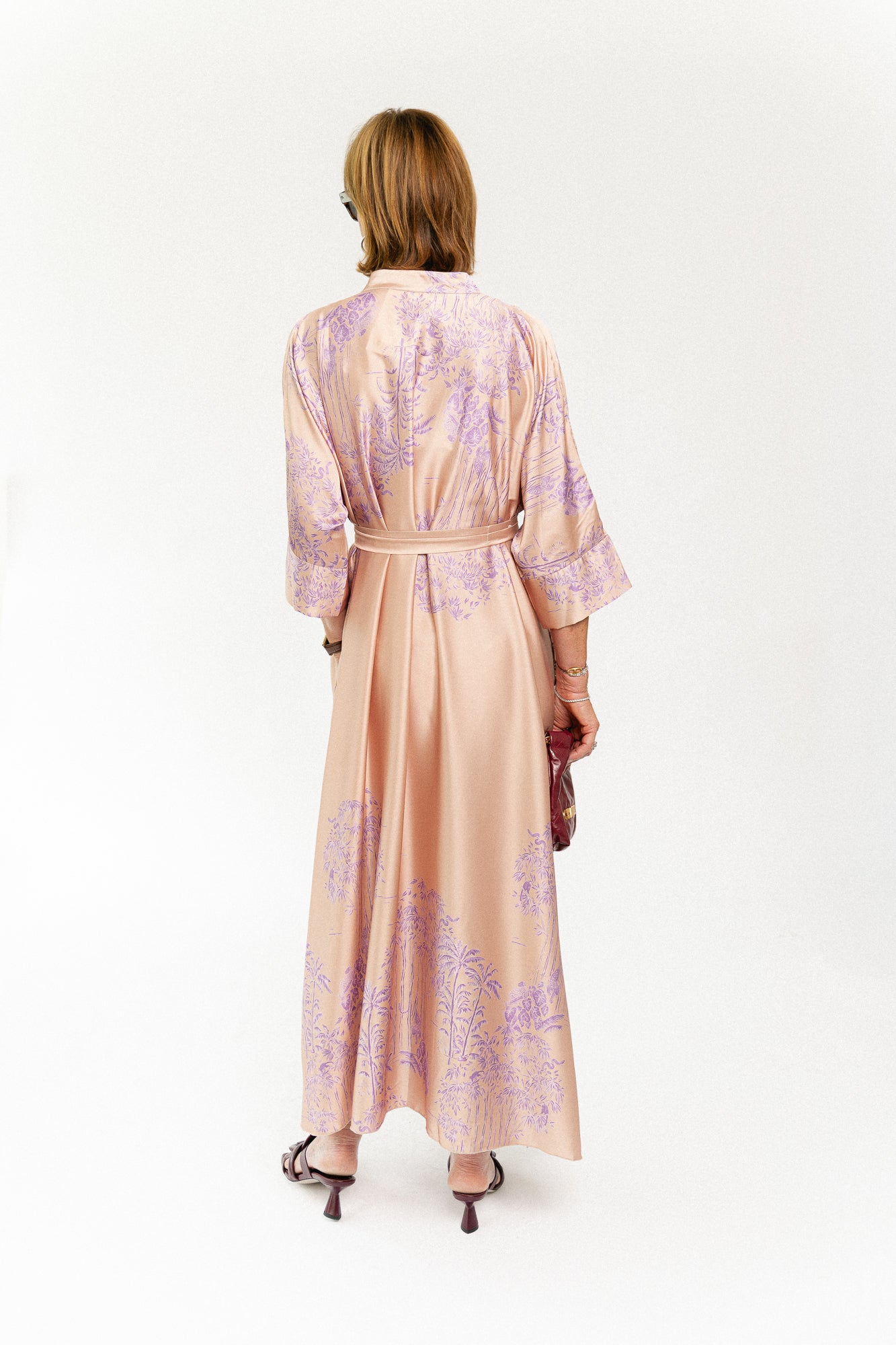 Flora maxi dress maple sugar/lilac
