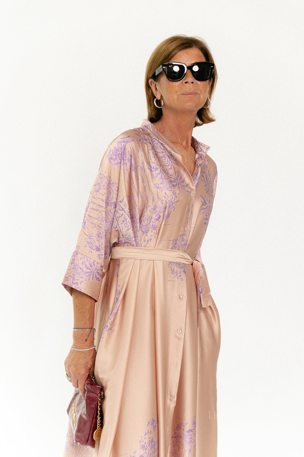 Flora maxi dress maple sugar/lilac