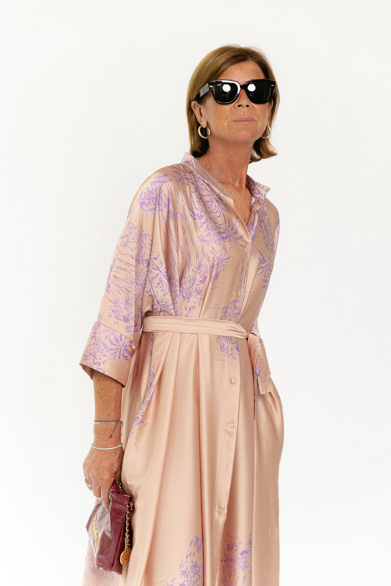 Flora maxi dress maple sugar/lilac