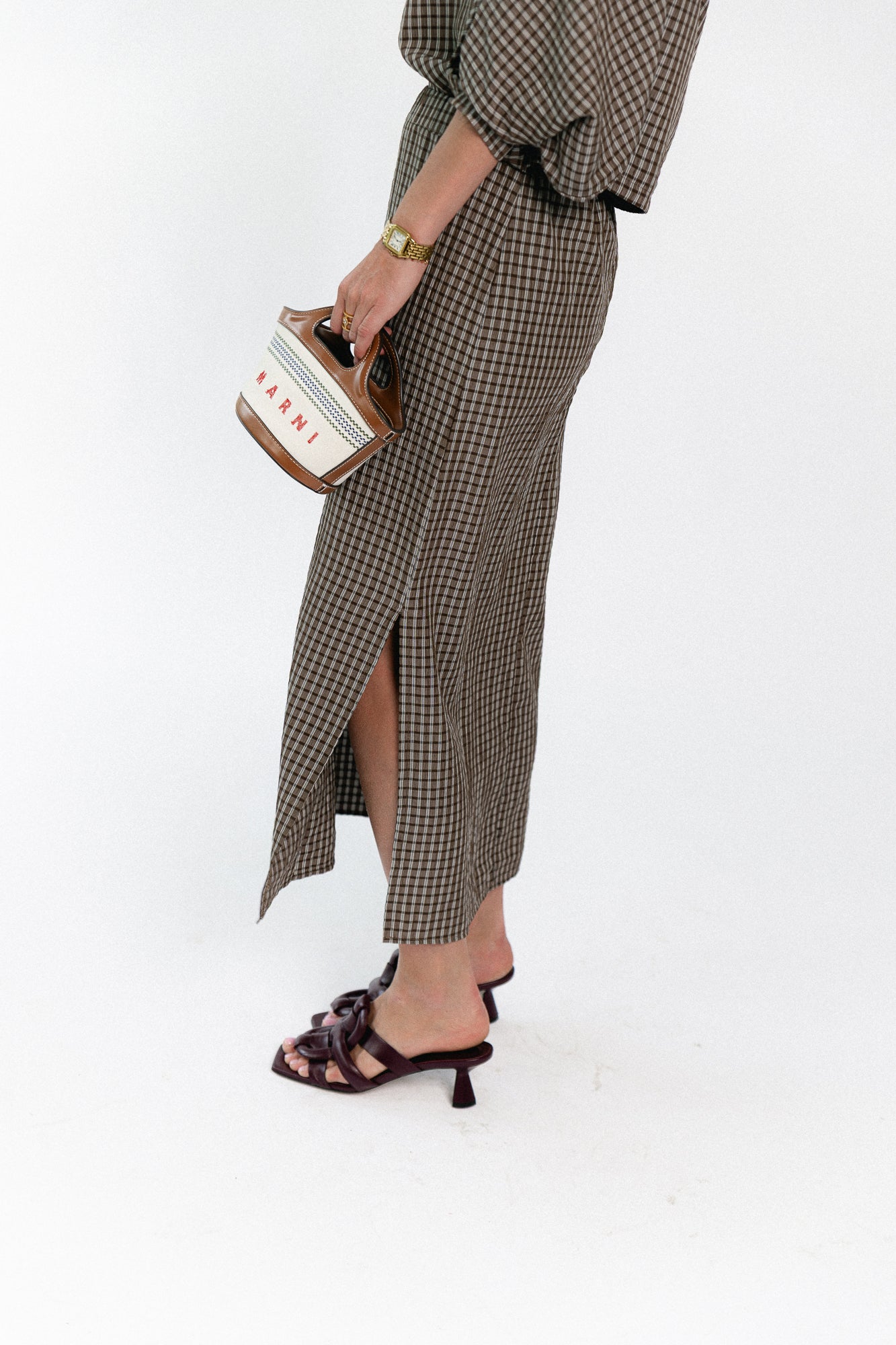 Cosette checkered skirt hot chocolate