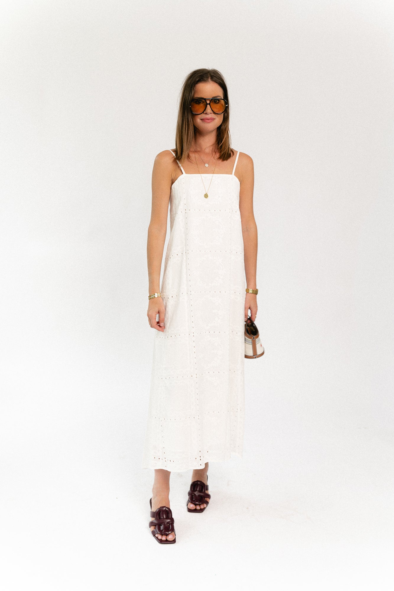 Aurelia dress optic white
