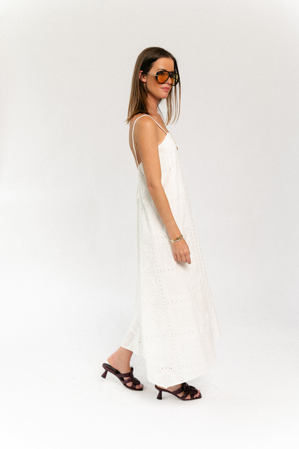 Aurelia dress optic white