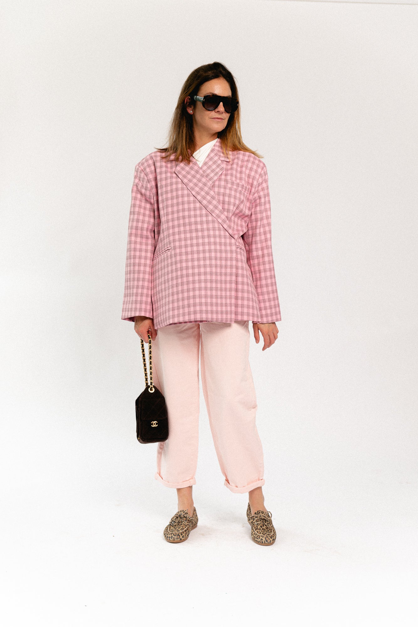 Maurelle balloon fit jeans pink