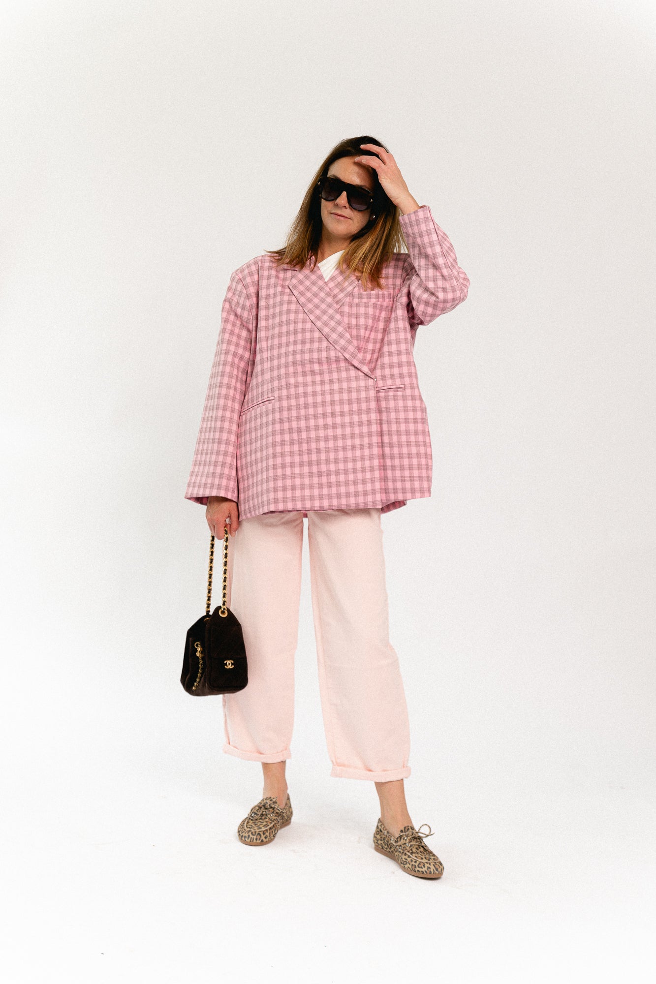 Maurelle balloon fit jeans pink