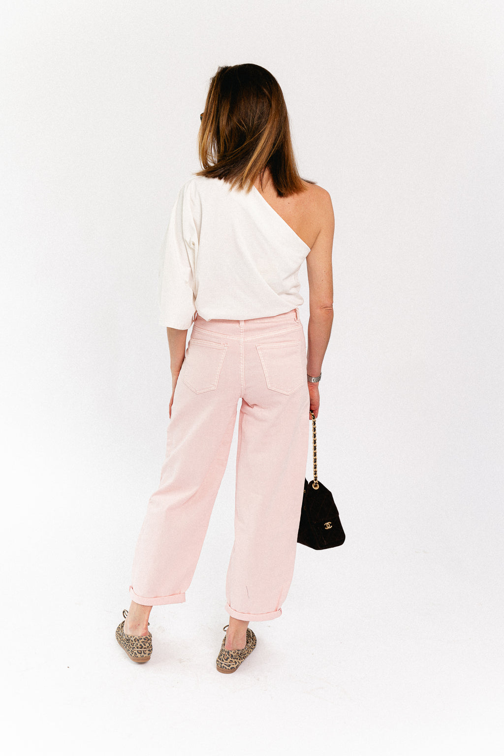 Maurelle balloon fit jeans pink