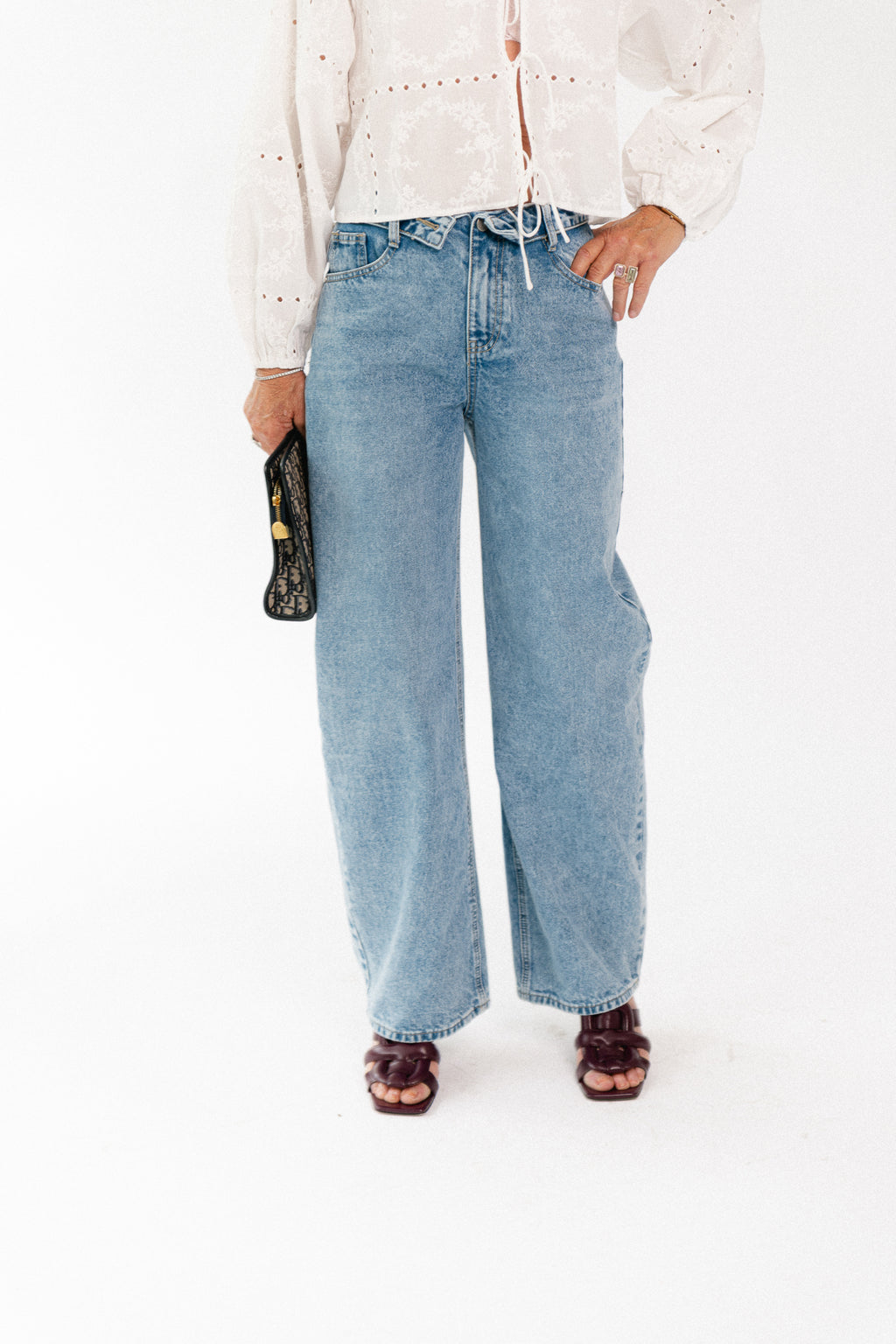 Cato wide leg jeans blue
