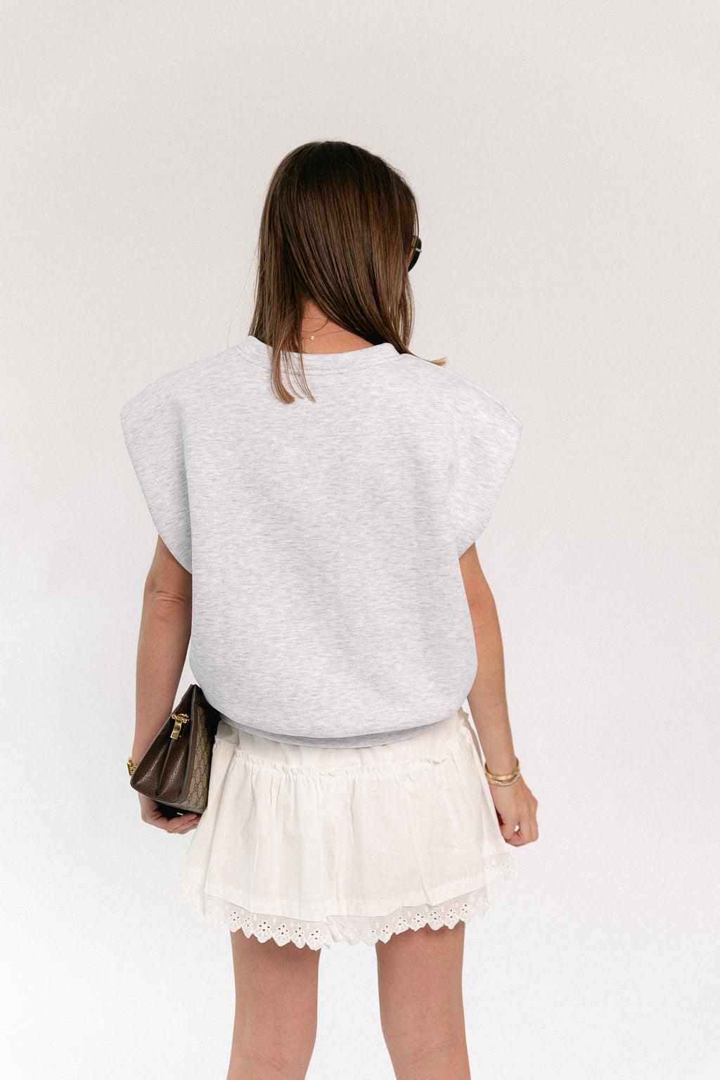 Cecilia broderie anglaise skort wit