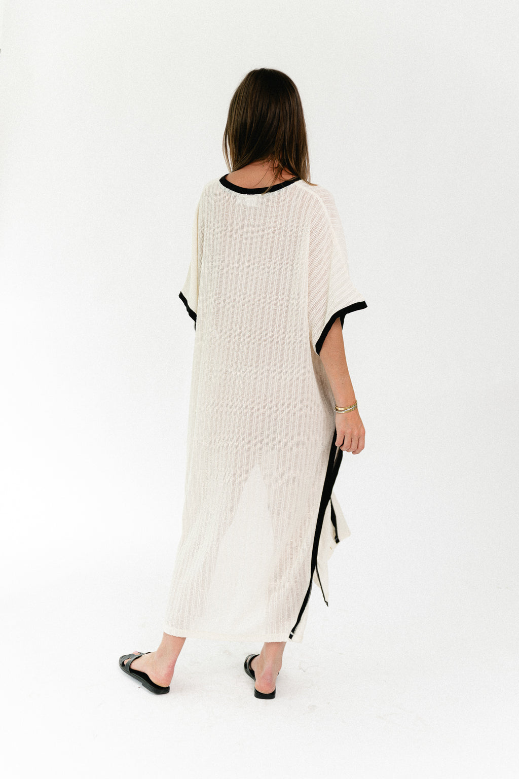 VIFabena V-neck kimono birch/black beau