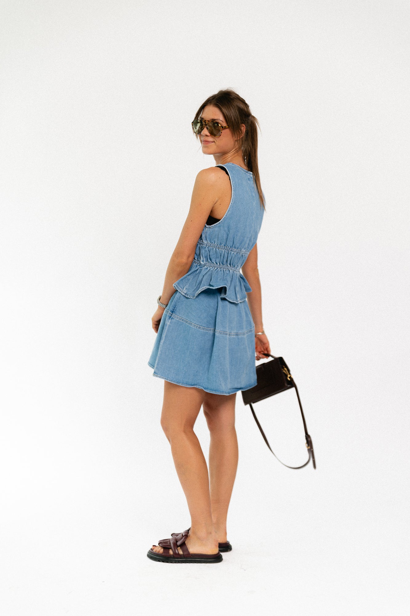 Jackie skirt light blue denim