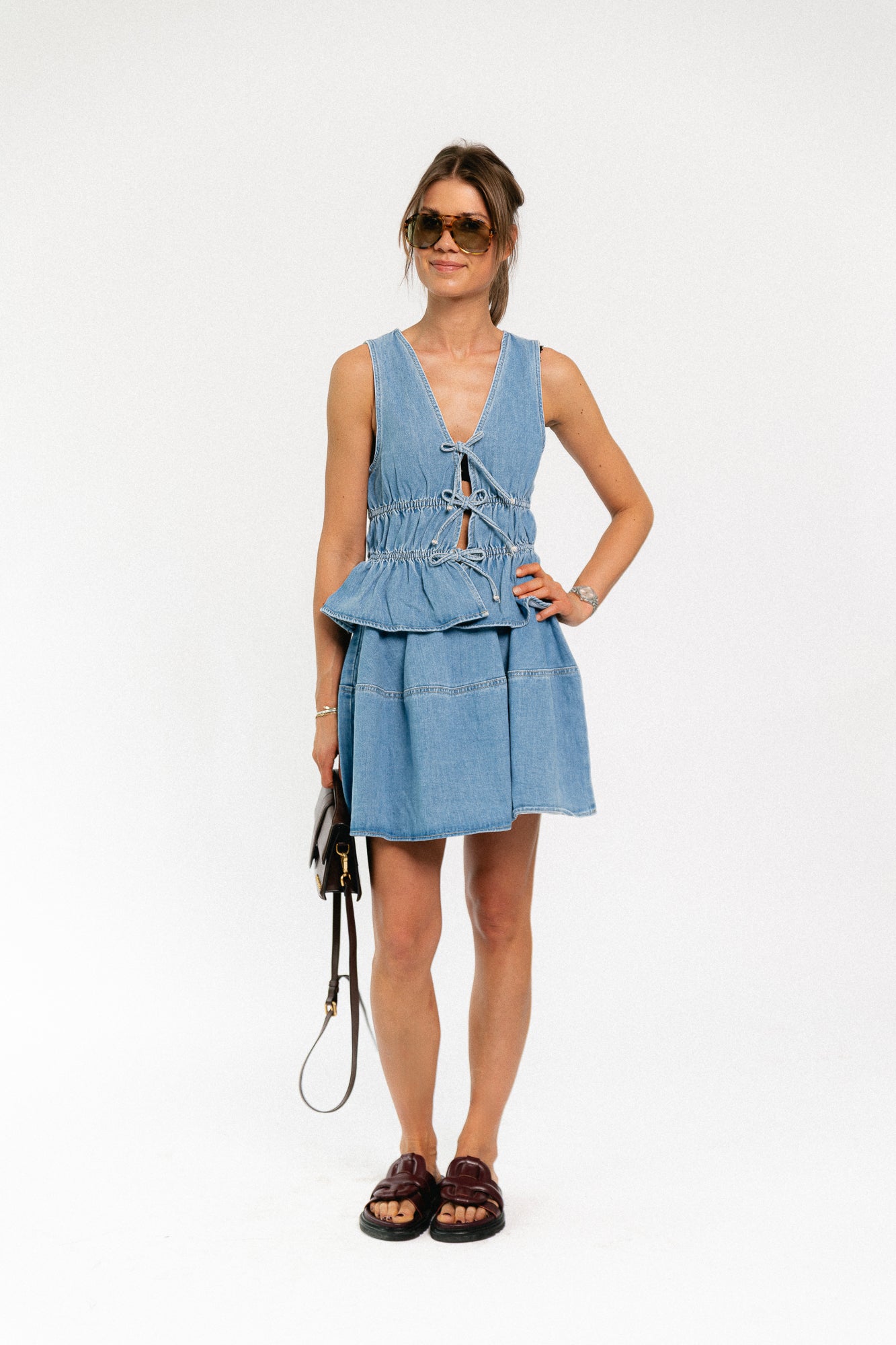Isi top light blue denim