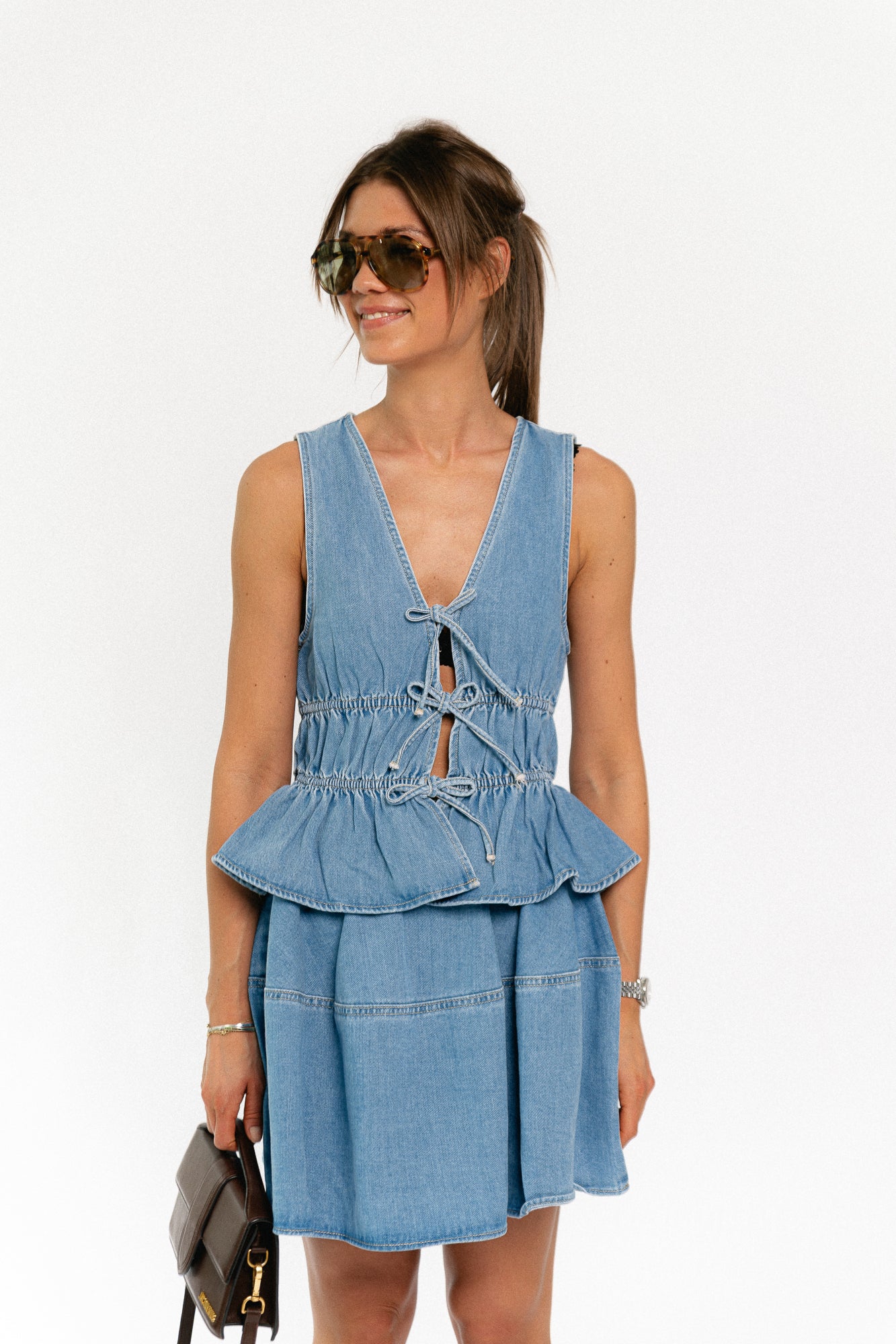 Jackie skirt light blue denim