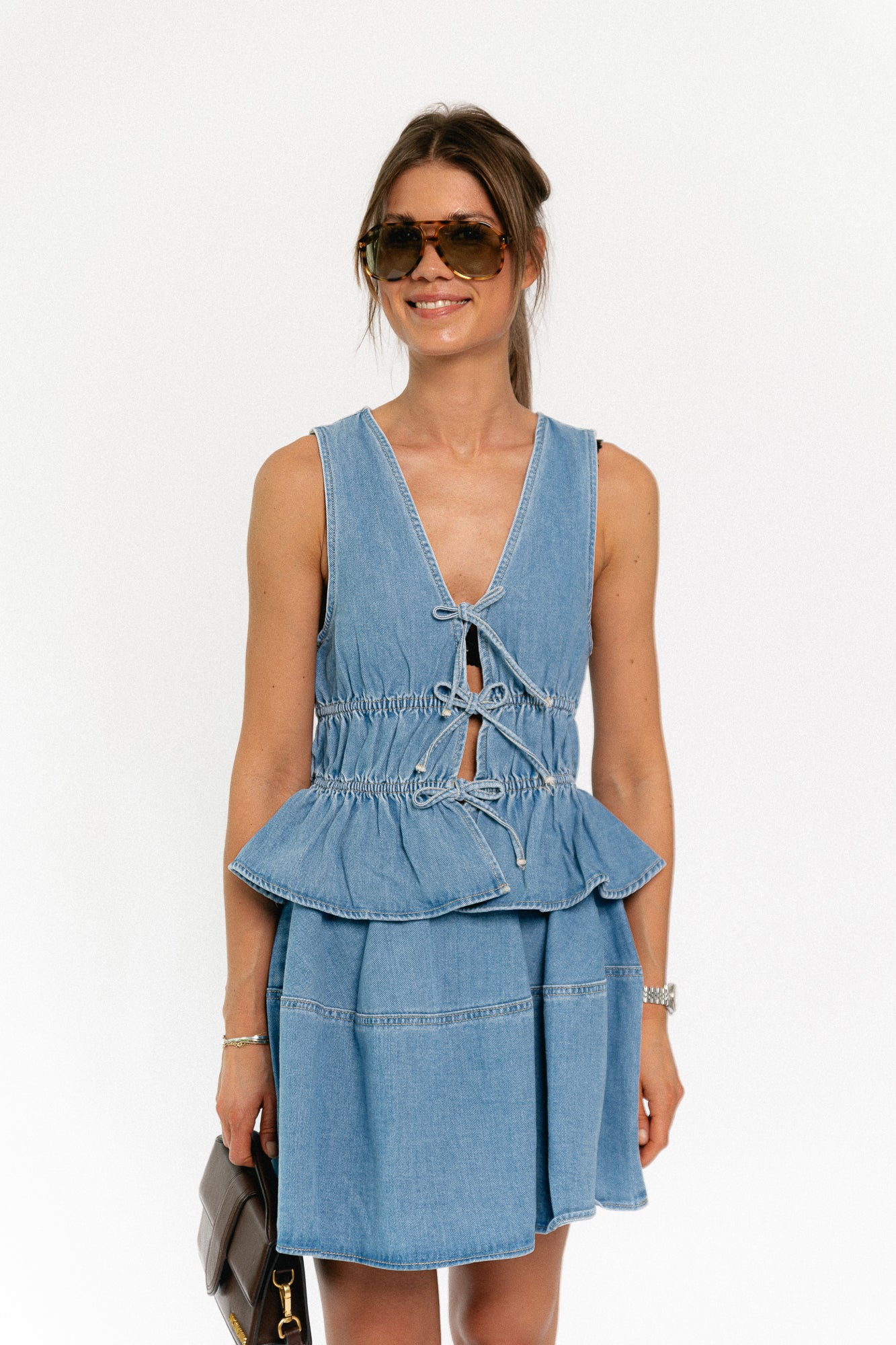 Jackie skirt light blue denim
