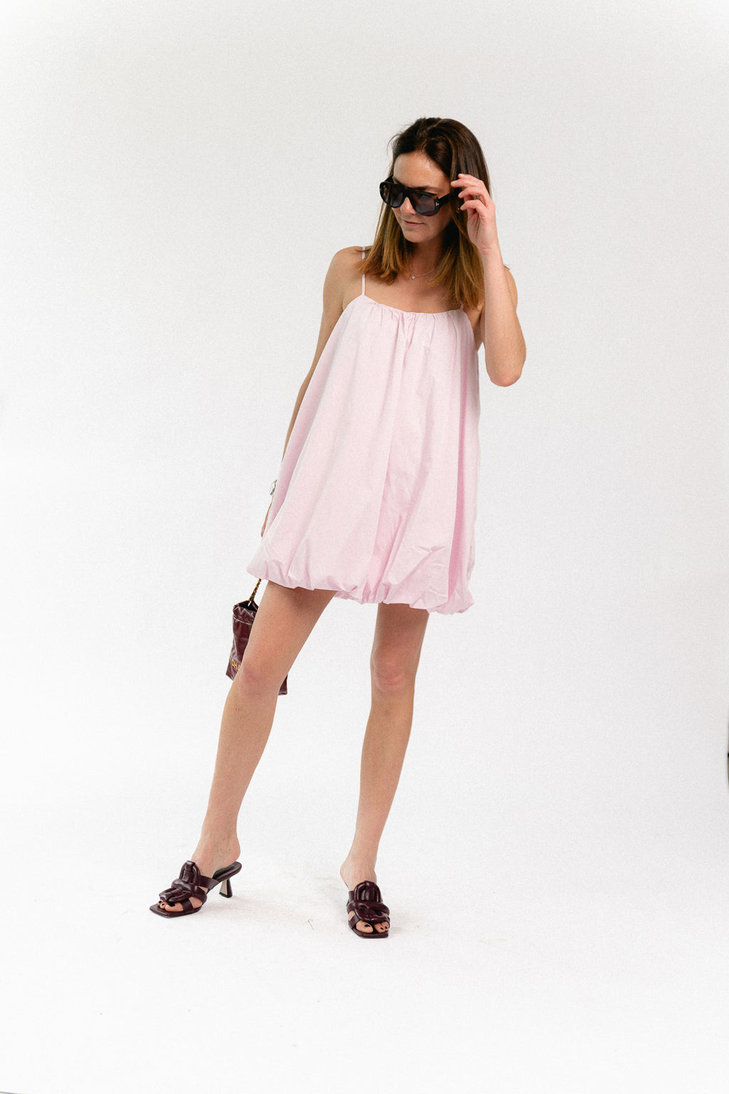 Fray dress lilac snow