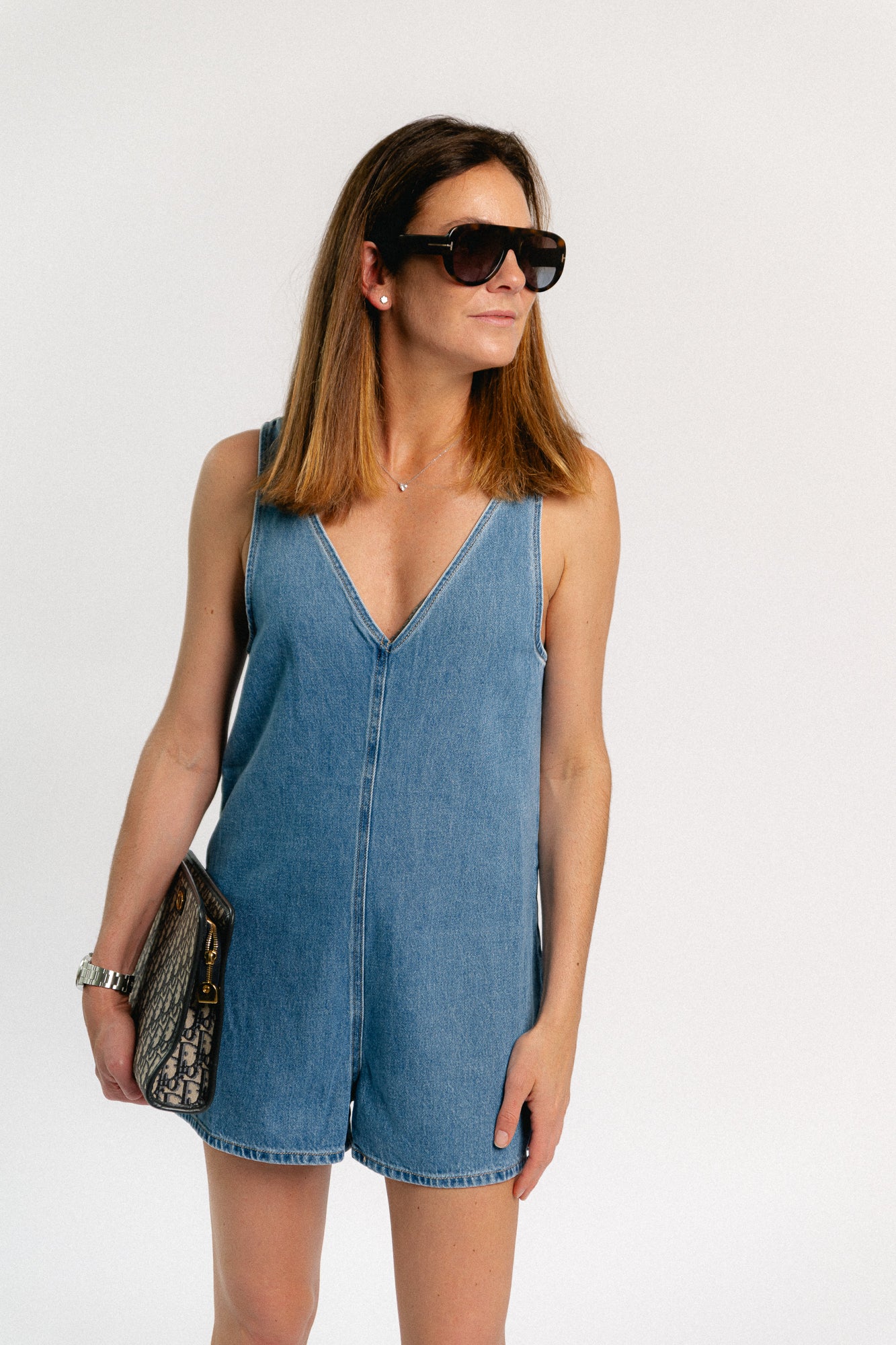 Noel playsuit mid blue