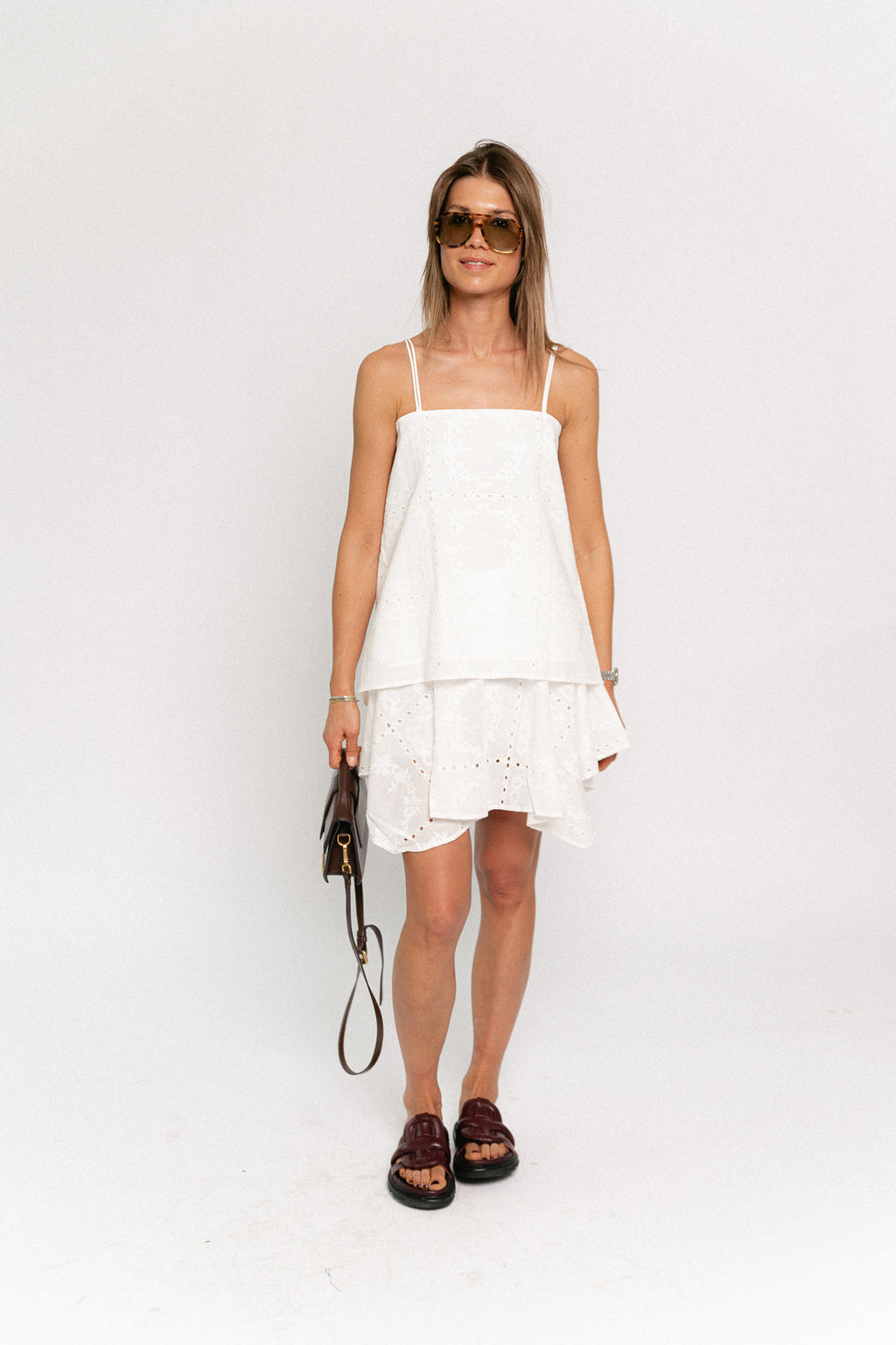 Rumi skirt optic white