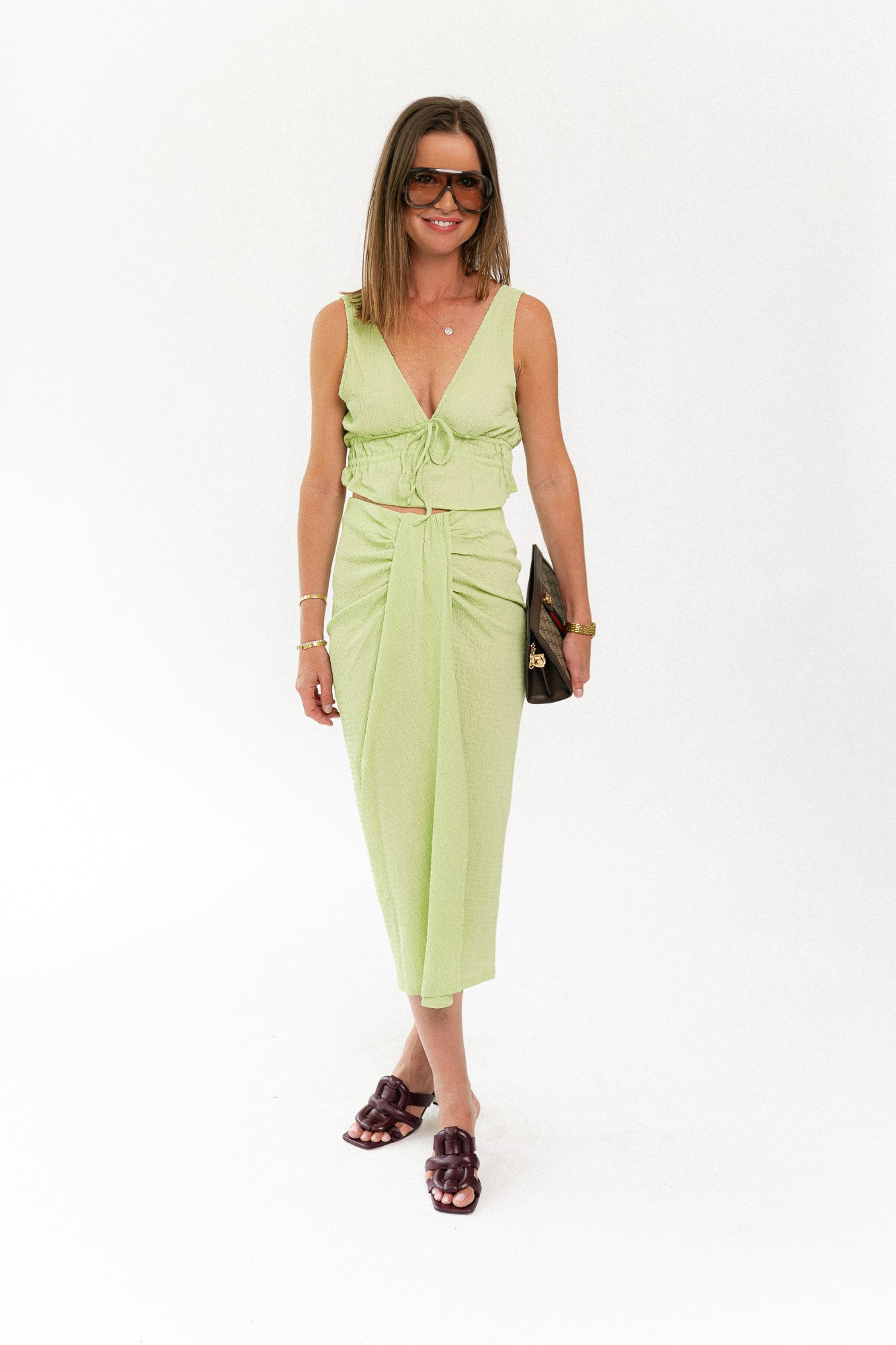 Juliena top foam green