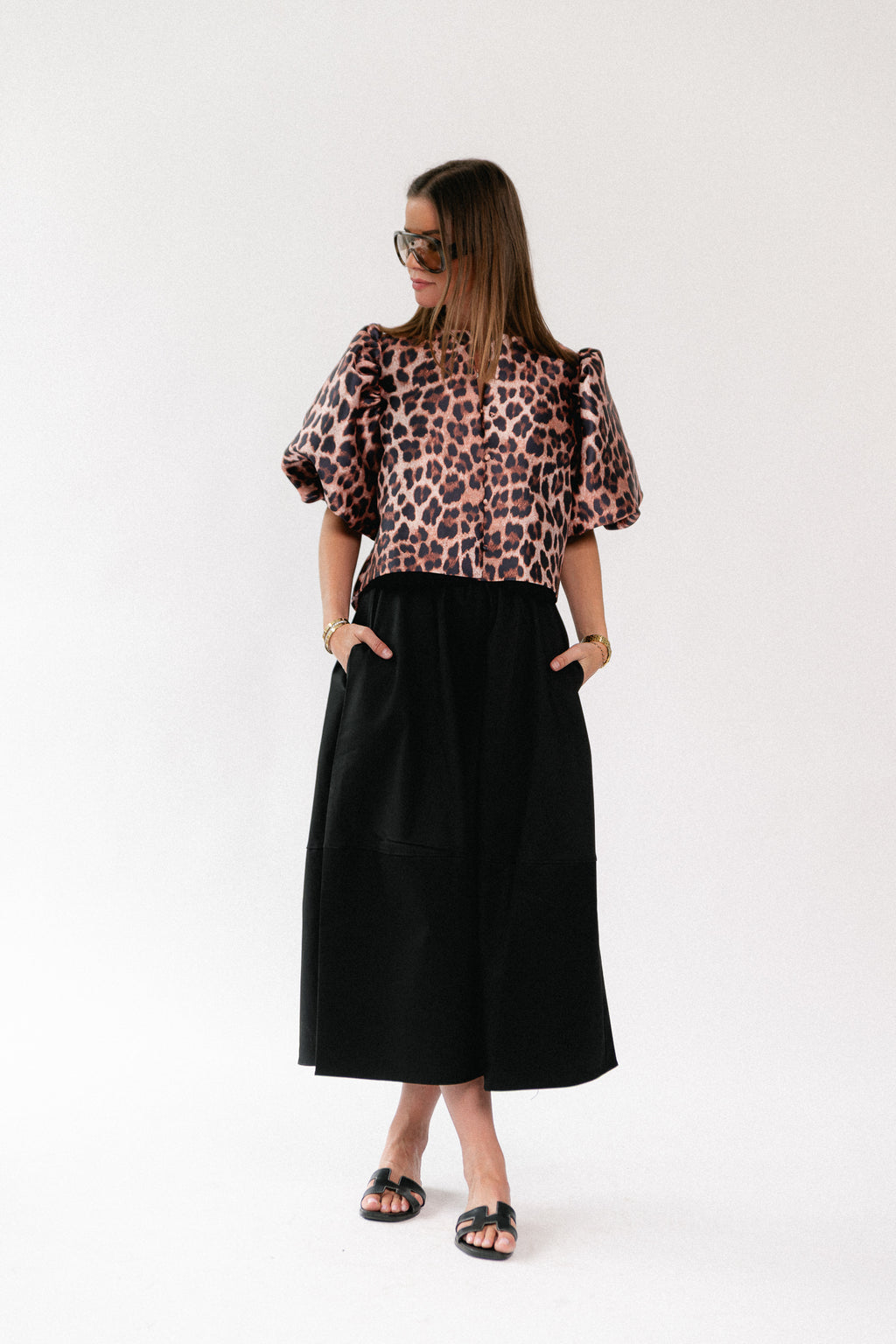 Charlotte blouse leopard