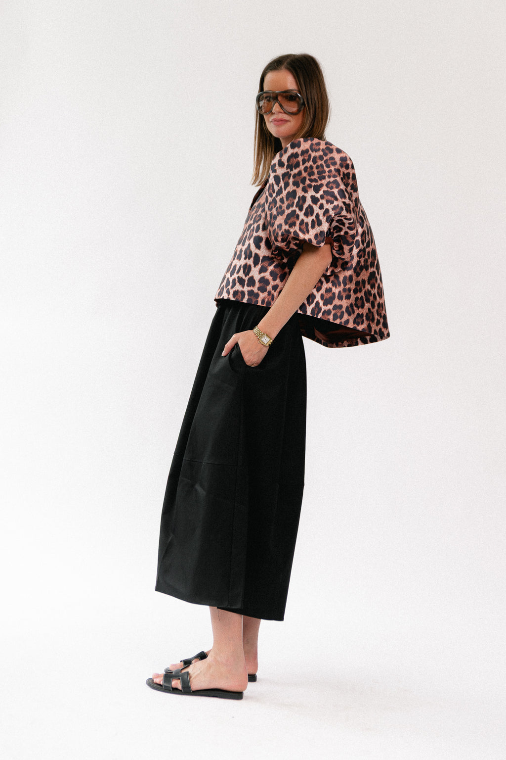 Charlotte blouse leopard