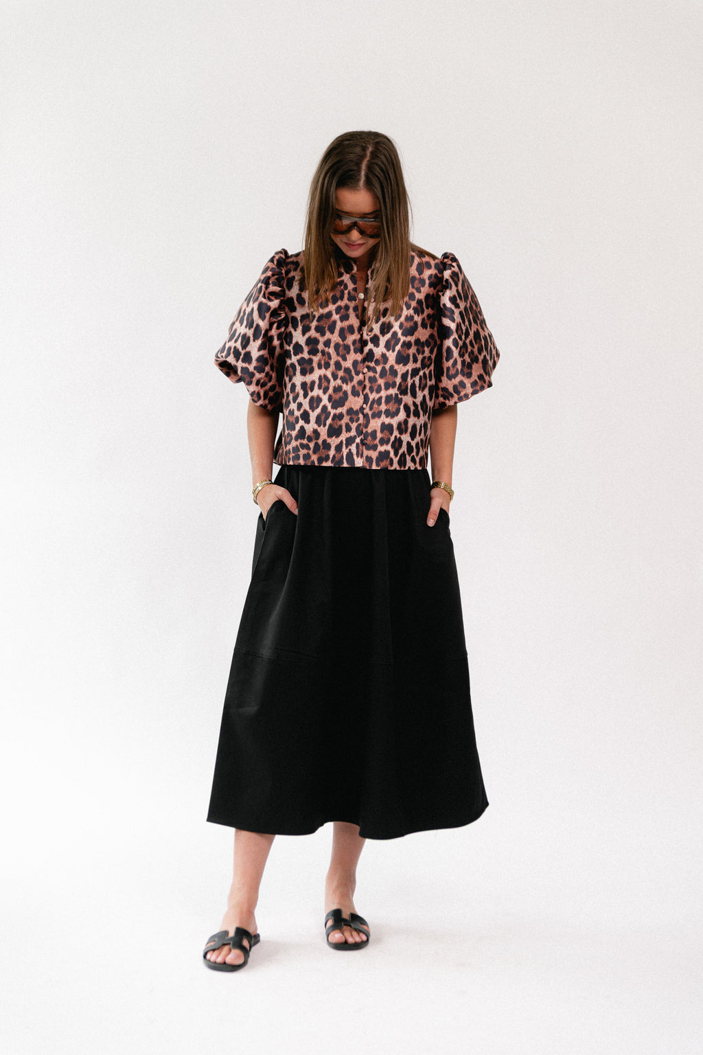 Charlotte blouse leopard