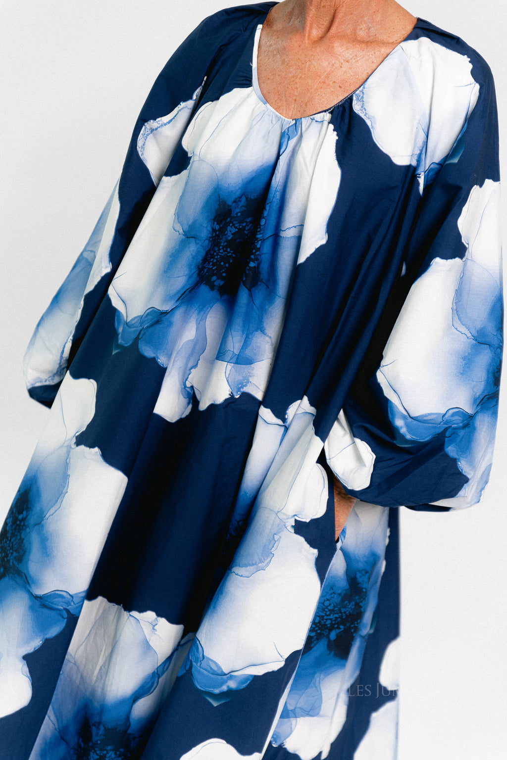 Brigitte floral maxi dress navy/blue