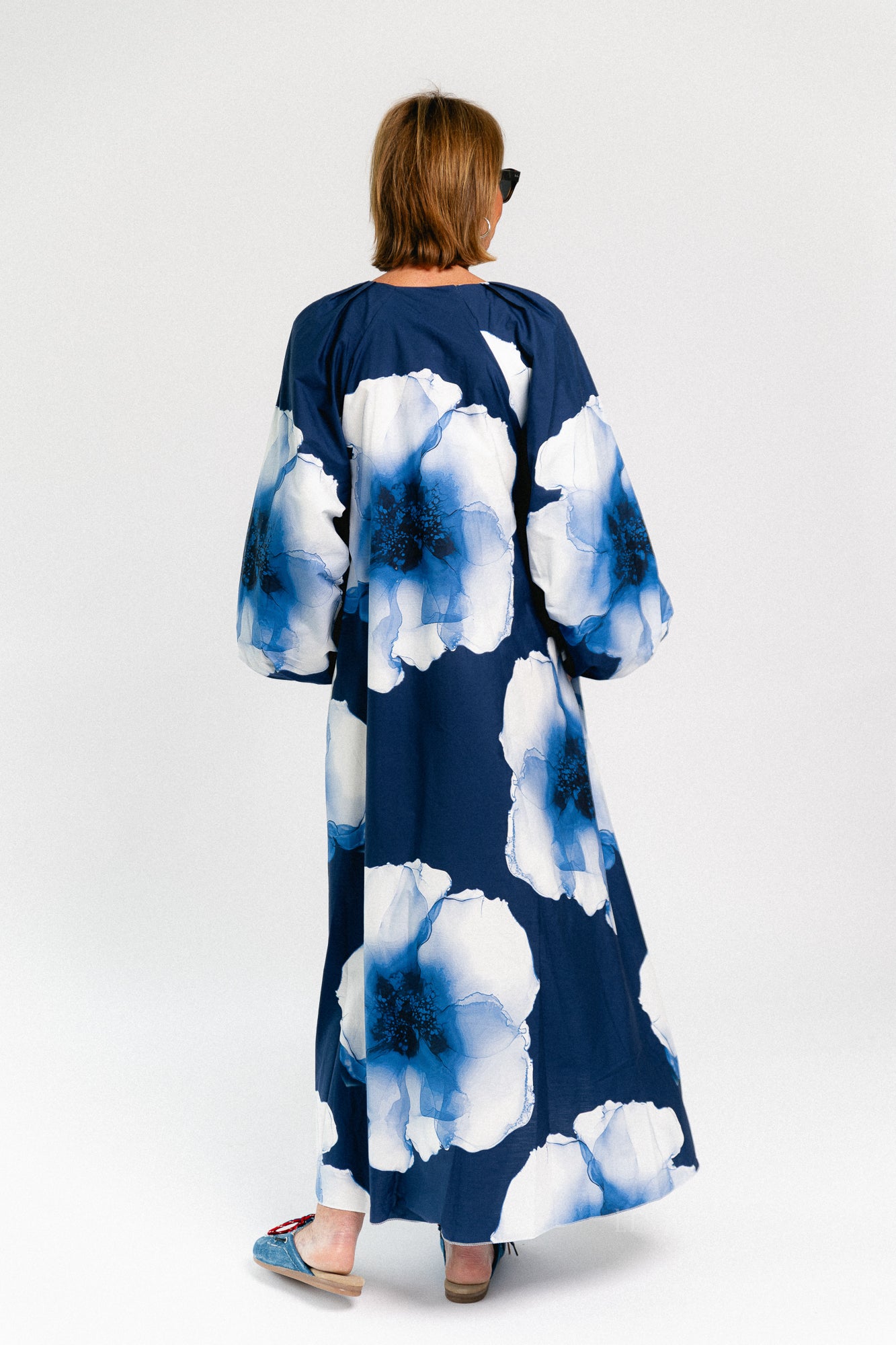 Brigitte floral maxi dress navy/blue