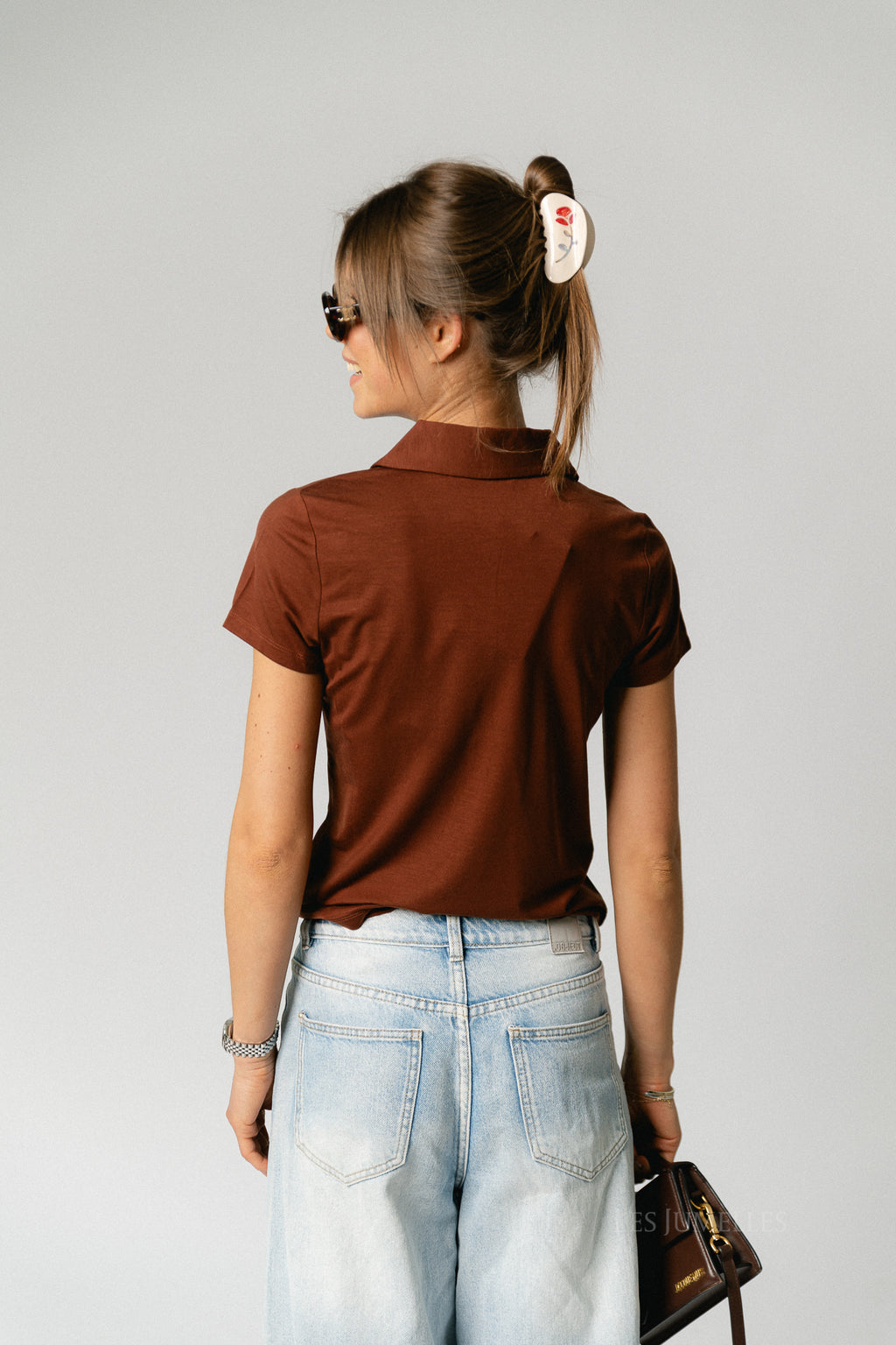 SLFIlina SS polo cherry mahogany