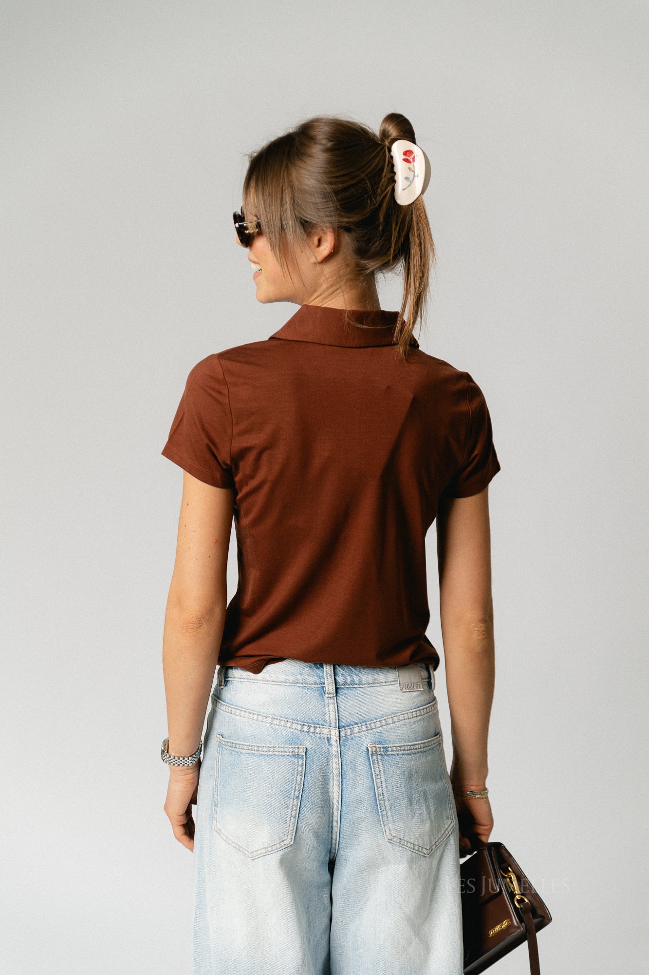 SLFIlina SS polo cherry mahogany