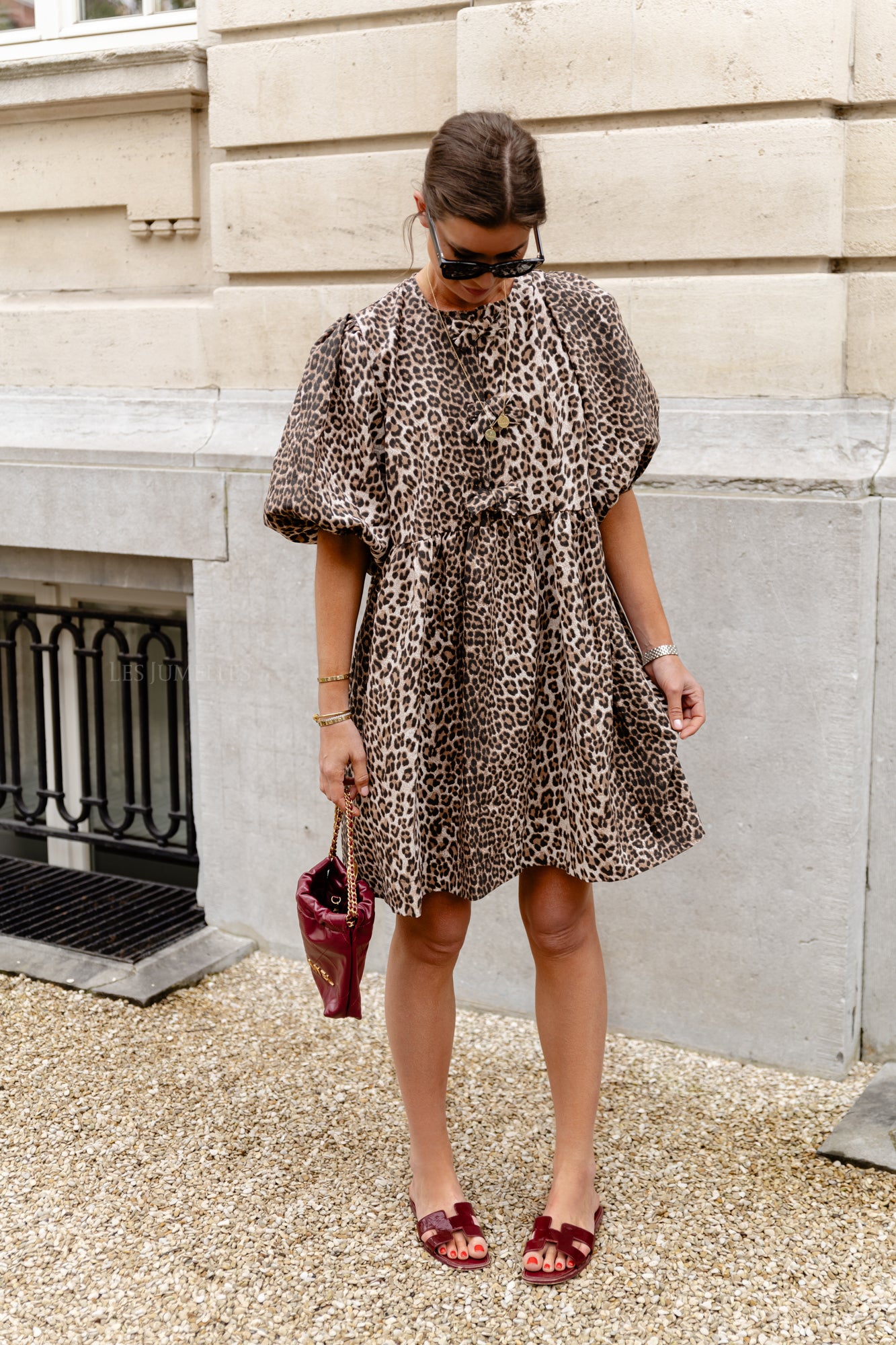 Simone dress leopard