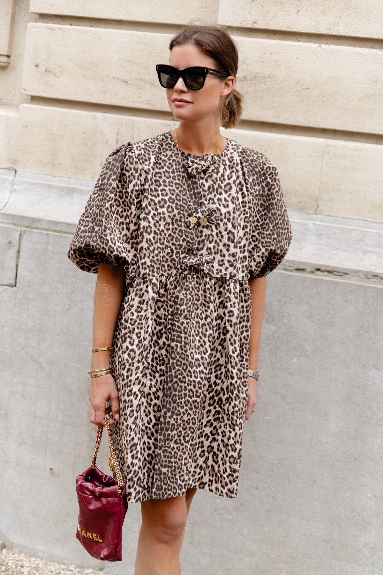 Simone leopard jurk