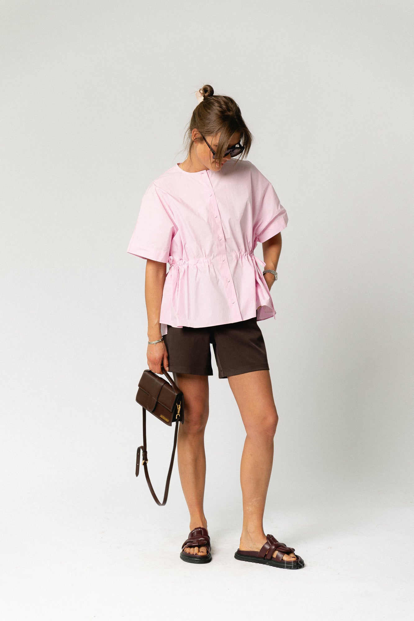 OBJLisa MW shorts seal brown