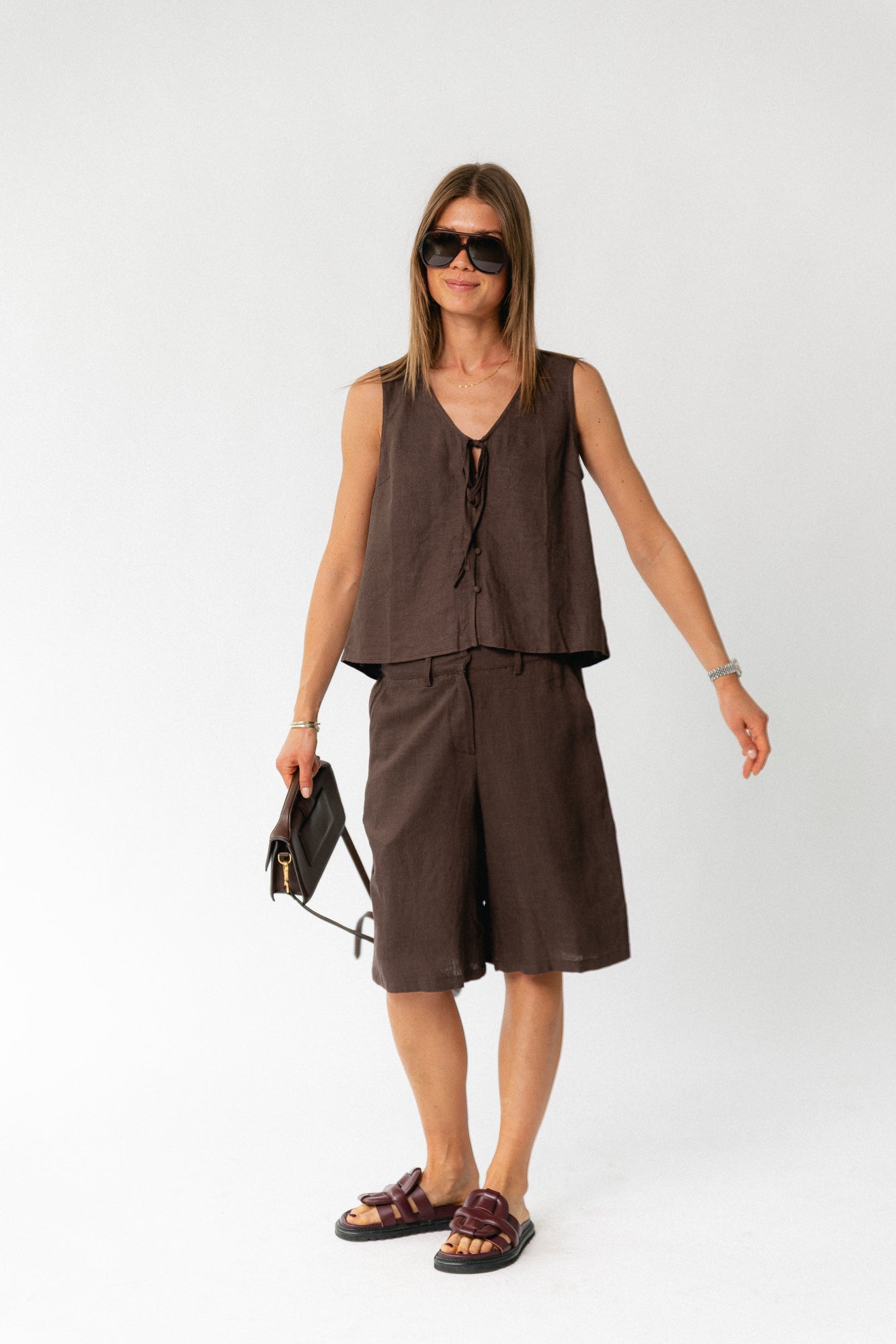 OBJVigga MW shorts seal brown