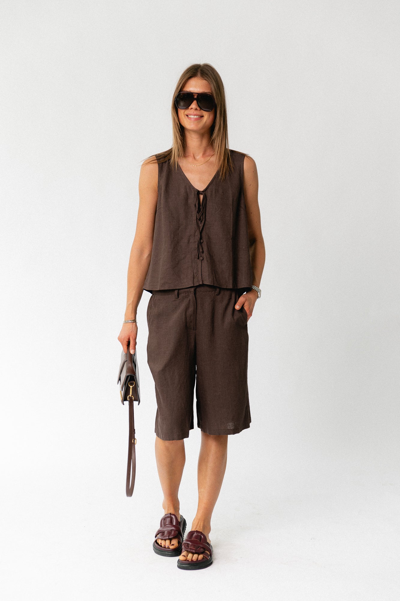 OBJVigga MW shorts seal brown
