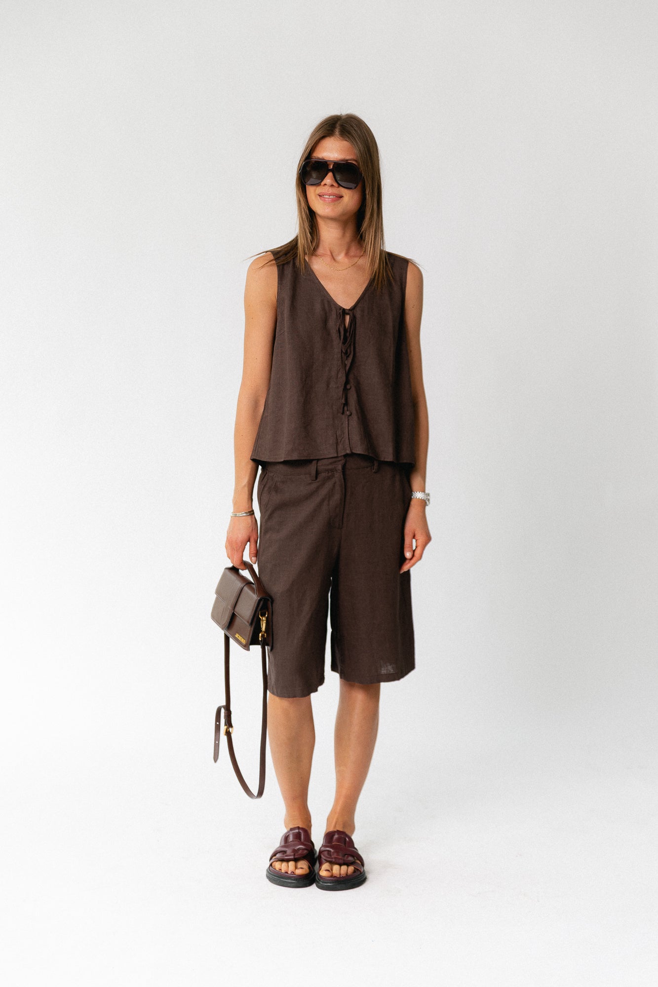 OBJVigga MW shorts seal brown
