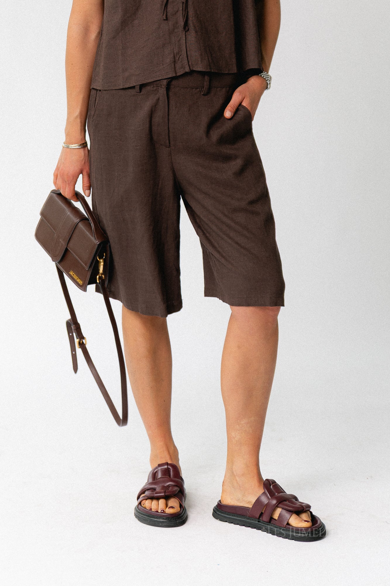 OBJVigga MW shorts seal brown