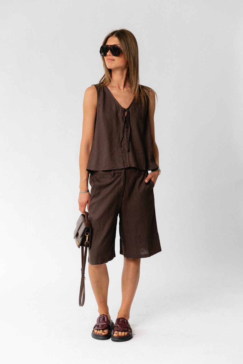 OBJVigga MW shorts seal brown