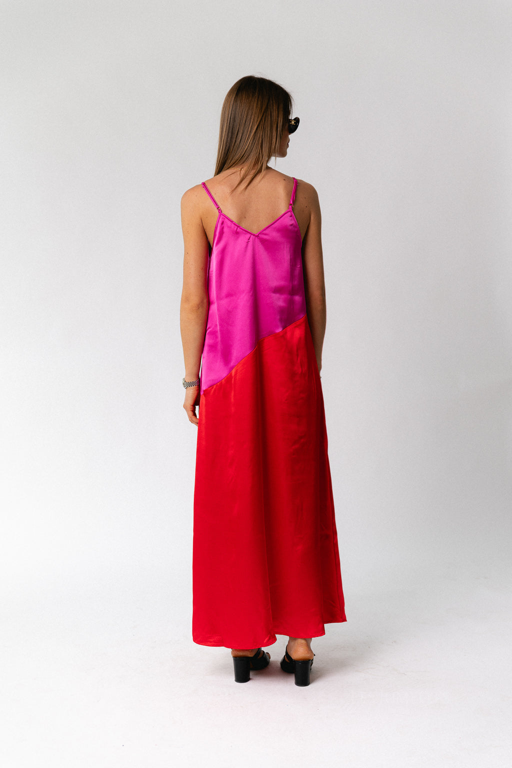 VIAvelina singlet ankle dress fiji flower/hibiscus