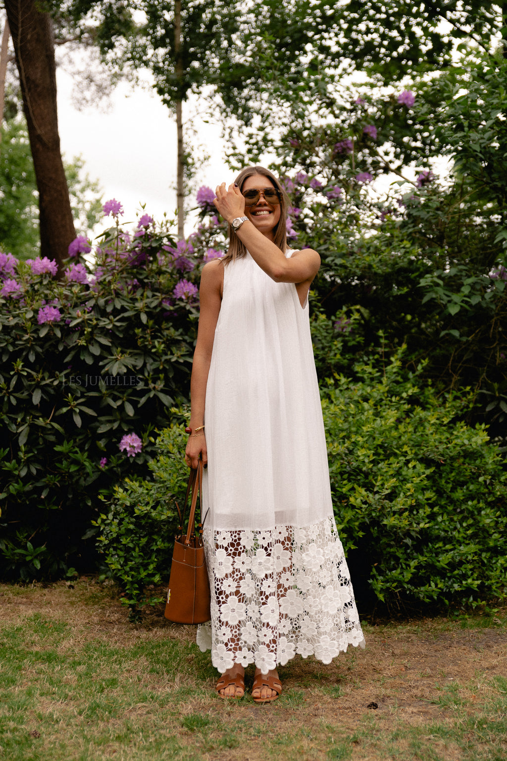 YASTwigsy SL Knöchellanges Kleid Weiß