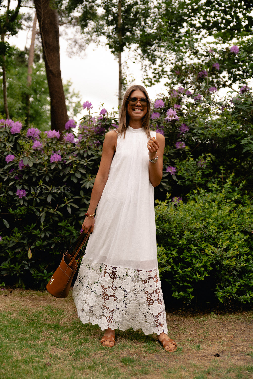 YASTwigsy SL Knöchellanges Kleid Weiß