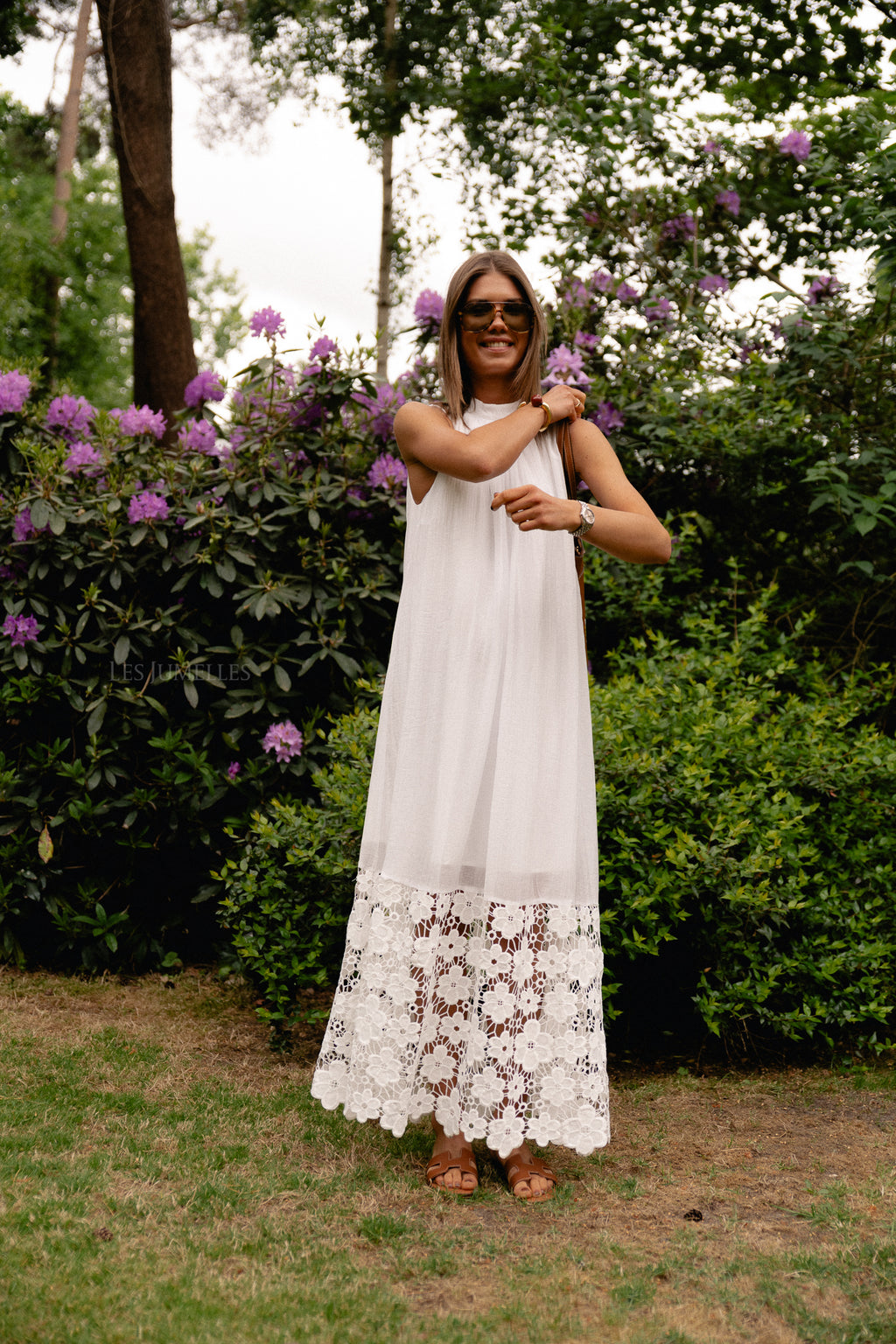 YASTwigsy SL Knöchellanges Kleid Weiß