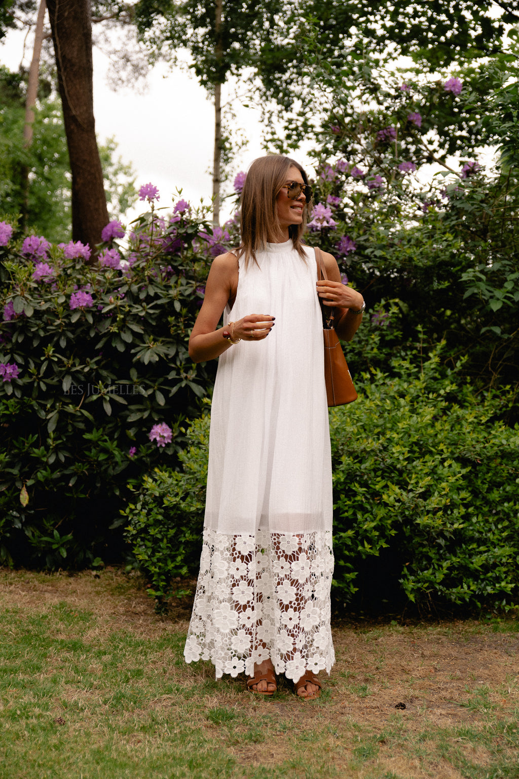 YASTwigsy SL Knöchellanges Kleid Weiß