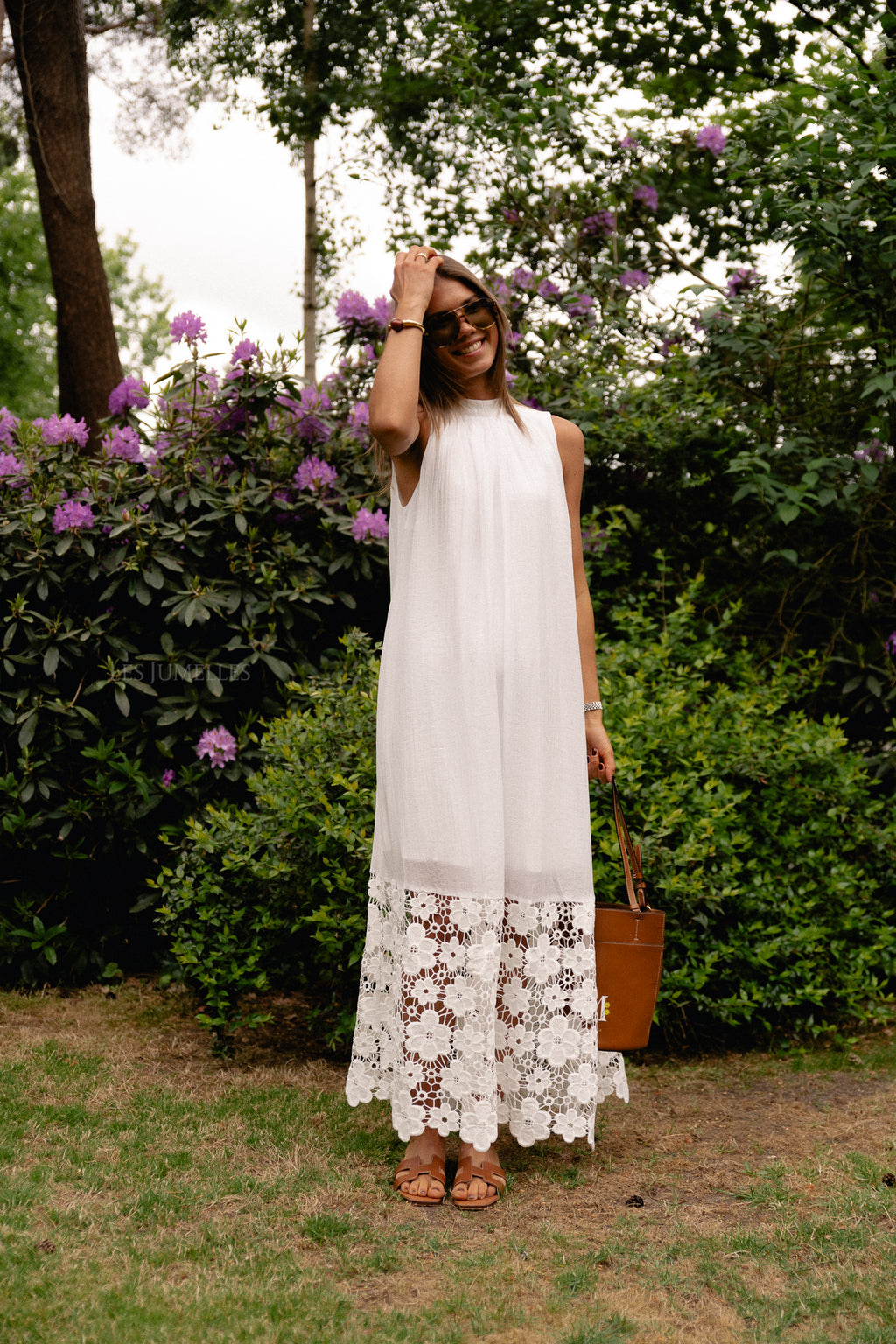YASTwigsy SL Knöchellanges Kleid Weiß