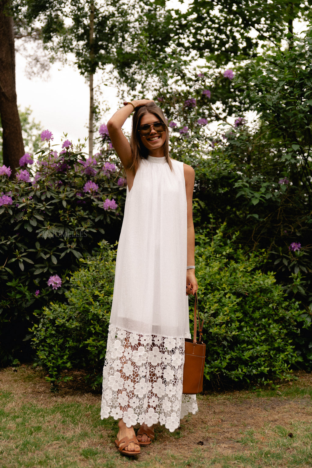 YASTwigsy SL Knöchellanges Kleid Weiß