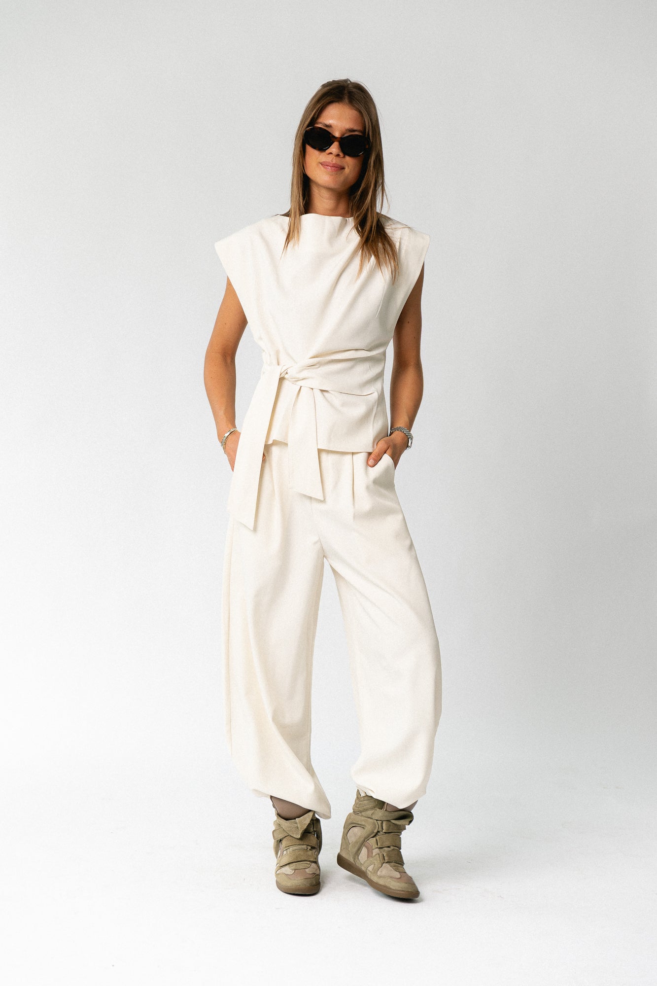 Nina pants vanilla ice